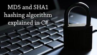 How to implement MD5 and SHA1 algorithm in C#.net