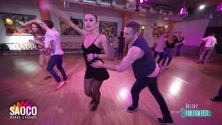 Anton Rashchupkin and Marina Piatnitsyna Salsa Dancing at Rostov For Fun Fest (Russia), Sun 04.10.19