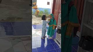 Kakak Zakiyah Berangkat Sekolah #harisenin #semangat #belajar #bismillahirrahmanirrahim