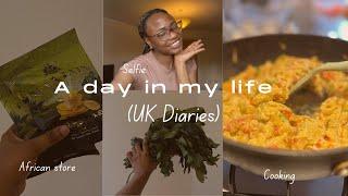 Vlog - Cooking Nigerian Food | Workout Routine | Shopping at an African Store | Living in UK