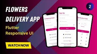 Flutter Responsive UI Flowers Delivery App | Android & iOS Design Tutorial | Part 2 | Codify Design