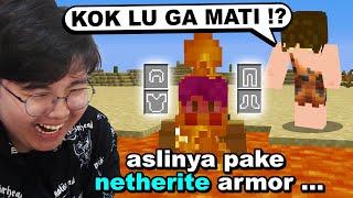 Gw Tipu Temen Gw Dengan Armor Invisible di Minecraft ... (GAK BISA MATI)