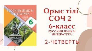 Орыс тілі 6 сынып ТЖБ 2 тоқсан Русский язык 6 класс СОЧ 2 четверть