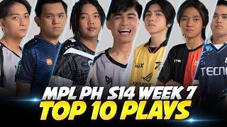 TOP 10 PLAYS of Week 7 - Perkz Comeback Set,Kouzen Maniac,Kelra 1v1 Domeng,Sanji Hunt Down 1rrad . .