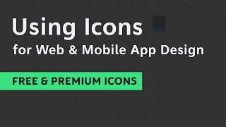 Using Icons in Web Design & Mobile App Design using Photoshop