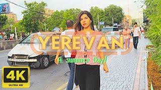 Walking Tour in Yerevan, Armenia  - A Summer Day - July 2024 - 4K 60FPS