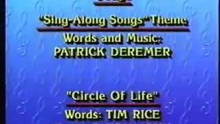 Closing to Disney Sing-Alongs Songs - Circle of Life (Regular Closing Theme)