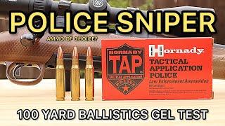 308 Winchester TACTICAL APPLICATION POLICE! Ballistics Gel Ammo Test