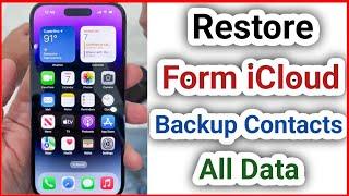 How to Restore iPhone from iCloud Backup  (2024) | How To Restore iPhone From An iCloud Backup