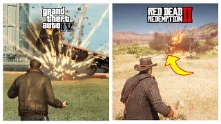 GTA IV vs RDR 2 - Physics Battle!