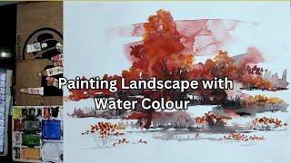 Painting Landscape with Water Colour | Ganesh kushwah |Art Instinct