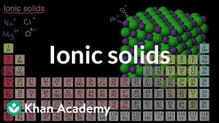 Ionic solids | Intermolecular forces and properties | AP Chemistry | Khan Academy