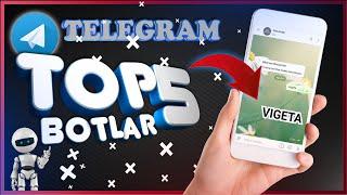 TELEGRAM TOP 5 BOTLAR // ENG QIZIQARLI TOP 5 BOTLAR 2020