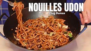 NOUILLES  UDON SAUTÉES | Une recette savoureuse et copieuse prête en moins de 30 minutes !