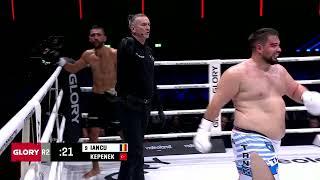 Iancu, meciul anului în kickboxing! KO de senzație la al doilea meci în Glory! Iancu - Kepenek