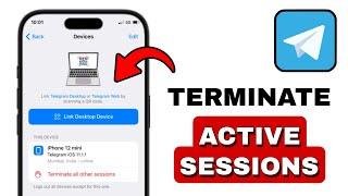 How To Terminate Active Sessions In Telegram (UPDATED METHOD)