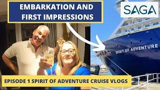 Join us as we start a 5 day cruise on the BRAND NEW CRUISE SHIP Saga Spirit of Adventure!