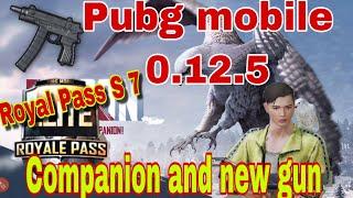 Pubg mobile new update 0.12.5 companion mode new gun Skorpion Royal pass season 7