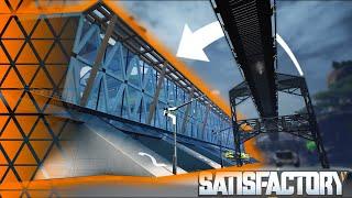 Modern Train station in Satisfactory