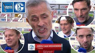 Kees Van Wonderen Leitl  Mulder Karaman Interview Nach Dem Spiel Hertha 1 vs 2 Schalke 08/03/2025