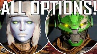 Destiny's Character Creation! (All Options & Customization)