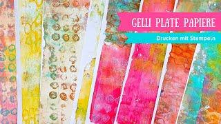 Gel Priniting - Papiere bedrucken mit der Gelli Plate - Tutorial *deutsch*