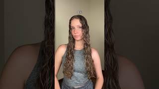Curly hair drying process  #curlyhair