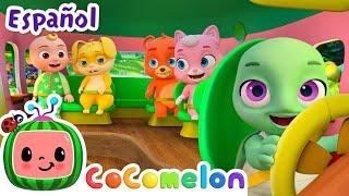 Los animales van en autobus | Canciones Infantiles | Caricaturas para bebes | CoComelon en Español