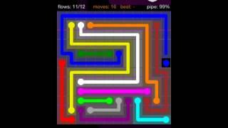 Flow Free 12x12 Level 29 walkthrough Purple Pack iPad