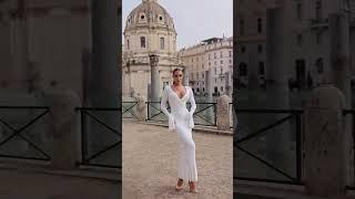 Stunning long white tight dress for a dinner date #fashion #style #shorts