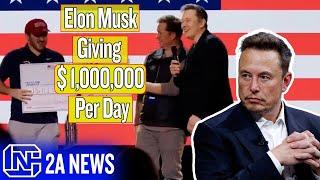 Elon Musk Giving 1 Million Dollars Per Day To 1st and 2nd Amendment Supporters