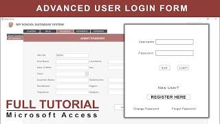 User Login Form In Microsoft Access - Full Tutorial