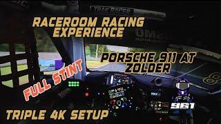 Porsche 911 at ZOLDER on RACEROOM RACING EXPERIENCE Shot with DJI Osmos Action Pro 5 BETA RECORDING