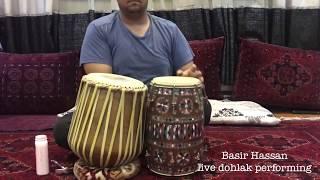 Basir Hassan - Mast Afghan Live Tabla/Dohlak music performance [MOGHOLI/QATAGHANI]