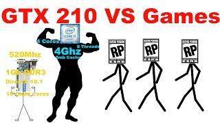 Nvidia GeForce 210 Benchmarks - GeForce 210 VS games