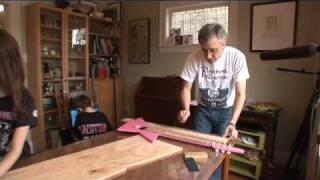 D.I.Y. guitar-building webisode with Bill Napier-Hemy & kids: Part 2