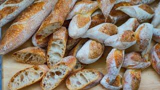 Багет на закваске/Sourdough Baguette/Хлеб на закваске