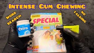 Asmr: Gum chewing | Word search (No talking) #asmr #asmrgumchewing #gumchewing