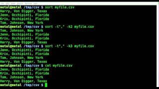 Sort CSV by Column - BASH - Linux