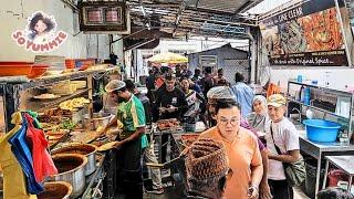 Amazing Skill! Pro Indian Chef Cooks 25 Dish in Penang Oldest Indian Mix Rice All by Himself!