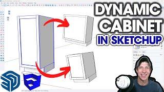 How to Create DYNAMIC CABINETS in SketchUp!