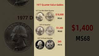 1977 Quarter Value Guides #coin #dollar #coincollecting #quarter #coinvalue