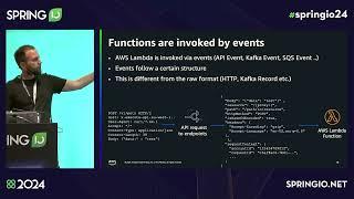 Serverless Java with Spring by Maximilian Schellhorn & Dennis Kieselhorst @ Spring I/O 2024