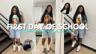 GRWM + VLOG: FIRST DAY OF SCHOOL *junior year*