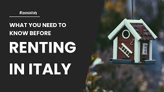 Watch THIS Before Renting In Italy