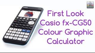 First Look - New Casio FX-CG50 Colour Graphic Calculator - Key features & Modes Graphing CG50