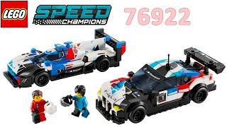 LEGO Speed Champions 76922 BMW M4 GT3 & BMW M Hybrid V8 Unboxing Speed Build Review