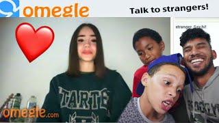 picking up girls on omegle using funny kids