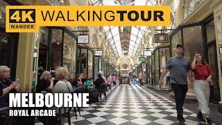 Royal Arcade Walking Tour in Melbourne, Australia (4K 60fps)