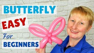 Easy Balloon Butterfly for Beginners Tutorial  #easyballoonbutterflyforbeginners